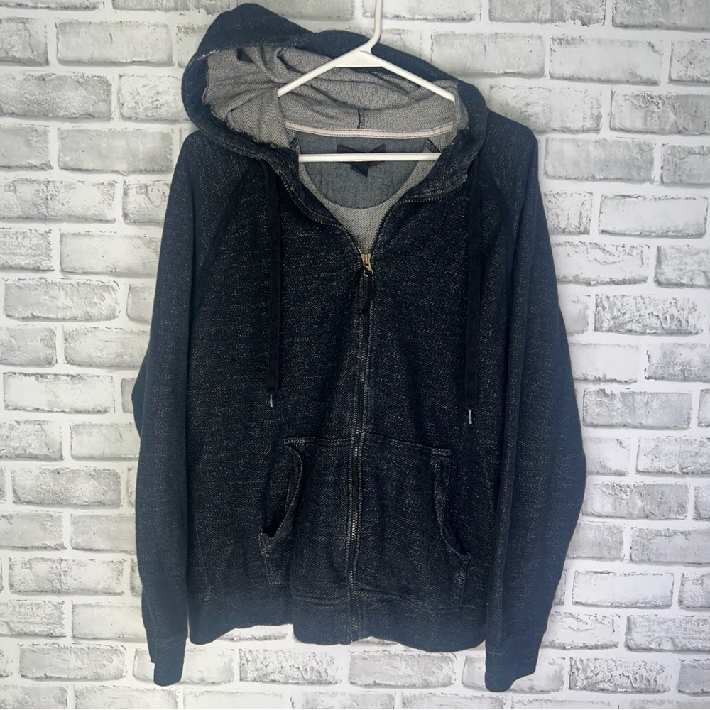 Men's Adam Levine Full Zip color Black HOODIE No 222 issued 1979 Size L